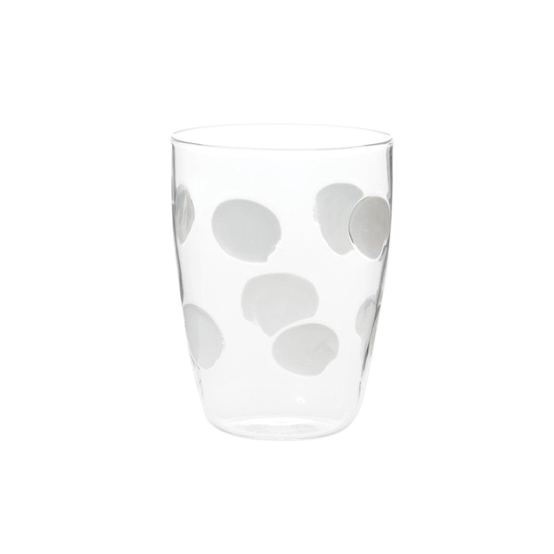 Handmade Drinking Glass, White