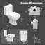 Système de toilette à chasse d'eau Macerating Yingze 700W, toilette à une sortie arrière à double chasse pour la salle de bain du sous-sol, lavabo / douche / buanderie à 4 entrées, blanc