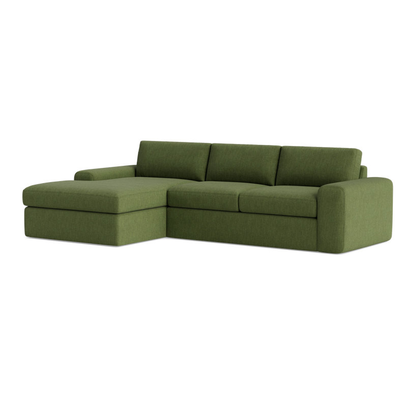 The OG Sectional, Left Hand Facing, Basil PolyPerformance Weave - Basilester Blend