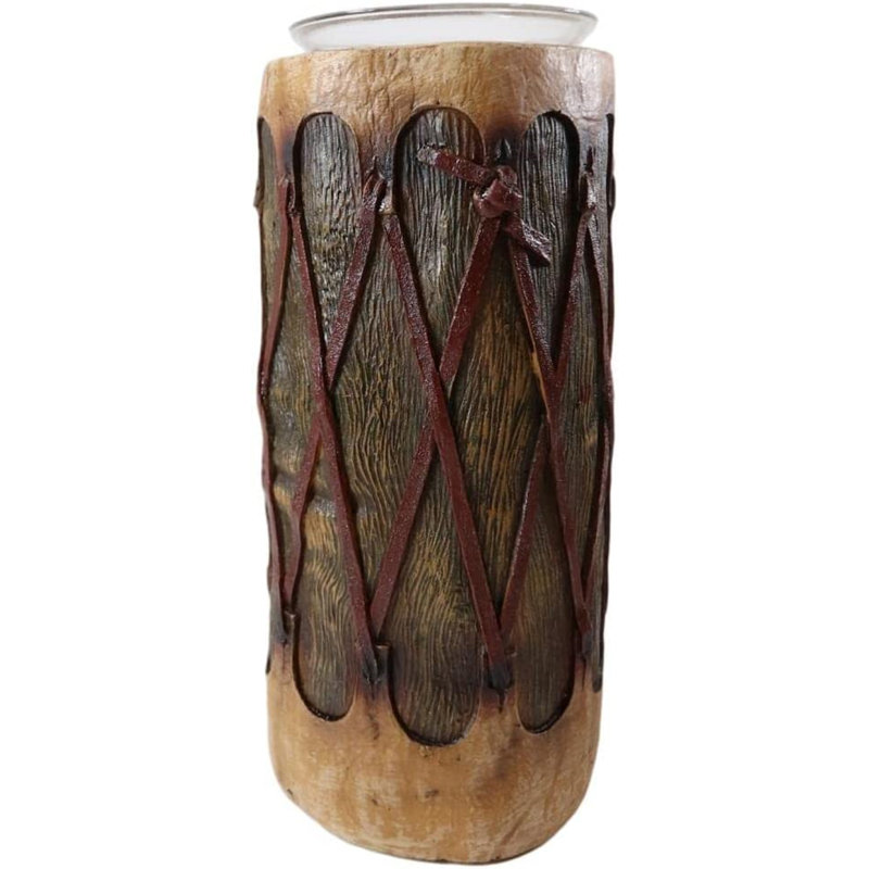 Sculpture bougie-tambour