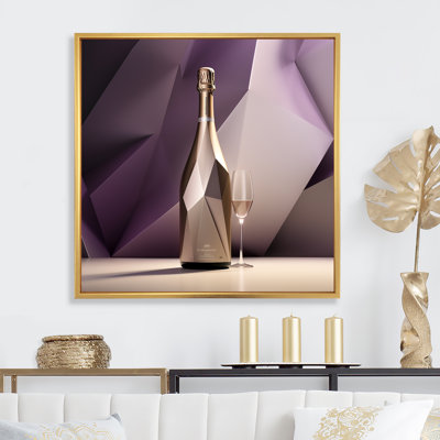 " Cubic Grapes Champagne Geometry " Print