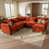 Chenille orange sélectionné