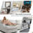 Loette 126" Corduroy U-shape Sectional Sofa, Cup Holder & Console Box-894405691