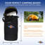 Flame King Gas Hauler Pro Kit Insulated Protective Carry Case, 10LB Propane Tank & 5-FT Adapter Hose