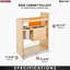 Maple Knife Block Pullout Organizer w/ BLUM Soft-Close for 15" Base Cabinets-102306286