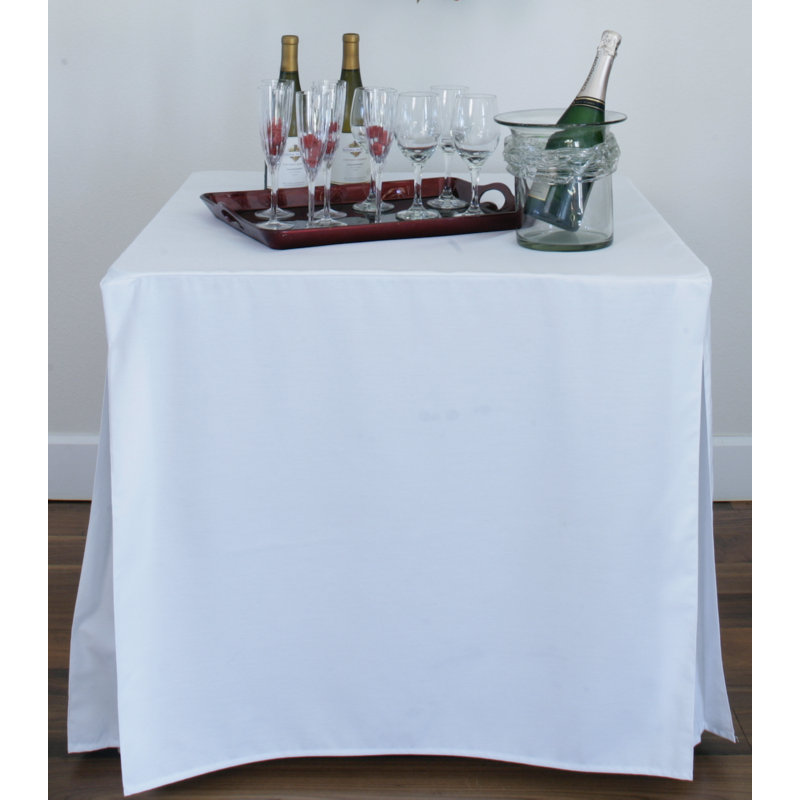 Tablevogue 34-Inch Square Table Cover, White
