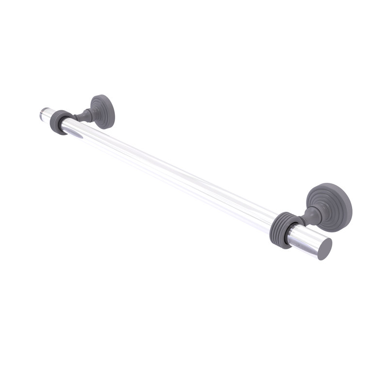 Barre à serviettes murale Jarrell, Gris mat, H 3,985 po x l 34 po x P 2,2 po