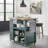 Haysi Solid Wood Top Kitchen Cart-54108878