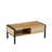 40.16" Rattan Coffee Table, Sliding Door For Storage, Metal Legs, Modern Table  For Living Room , Natural-1121525459-1121525458