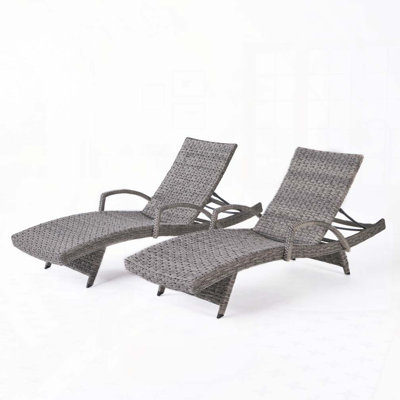 Rattan Patio Chaise Lounge