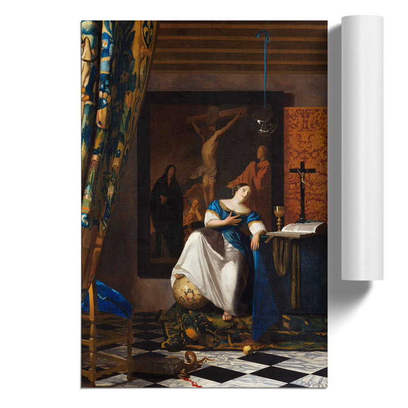 Allegory Of The Catholic Faith by Johannes Vermeer - No Frame Print, 30cm H x 21cm W x 0.1cm D