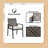 Outdoor Patio Furniture Set - 5-Piece Acacia Wood Table & Rattan Chairs, All-Weather Conversation Set-1155664384-1155664445