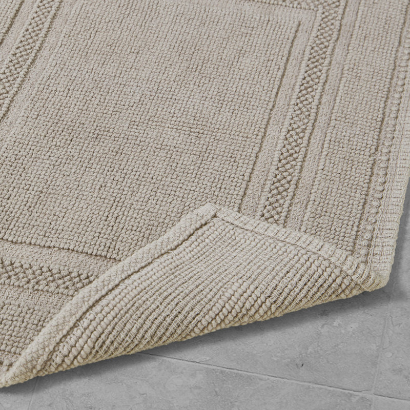 Bath Rug, Washed Taupe, 17" W x 24" L