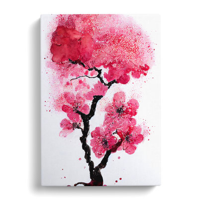 Watercolour Cherry Blossom Tree Vol.1 - Wrapped Canvas
