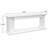 70" White Fireplace Mantel Surround With Open Display Shelf, Freestanding Decorative Mantel Console