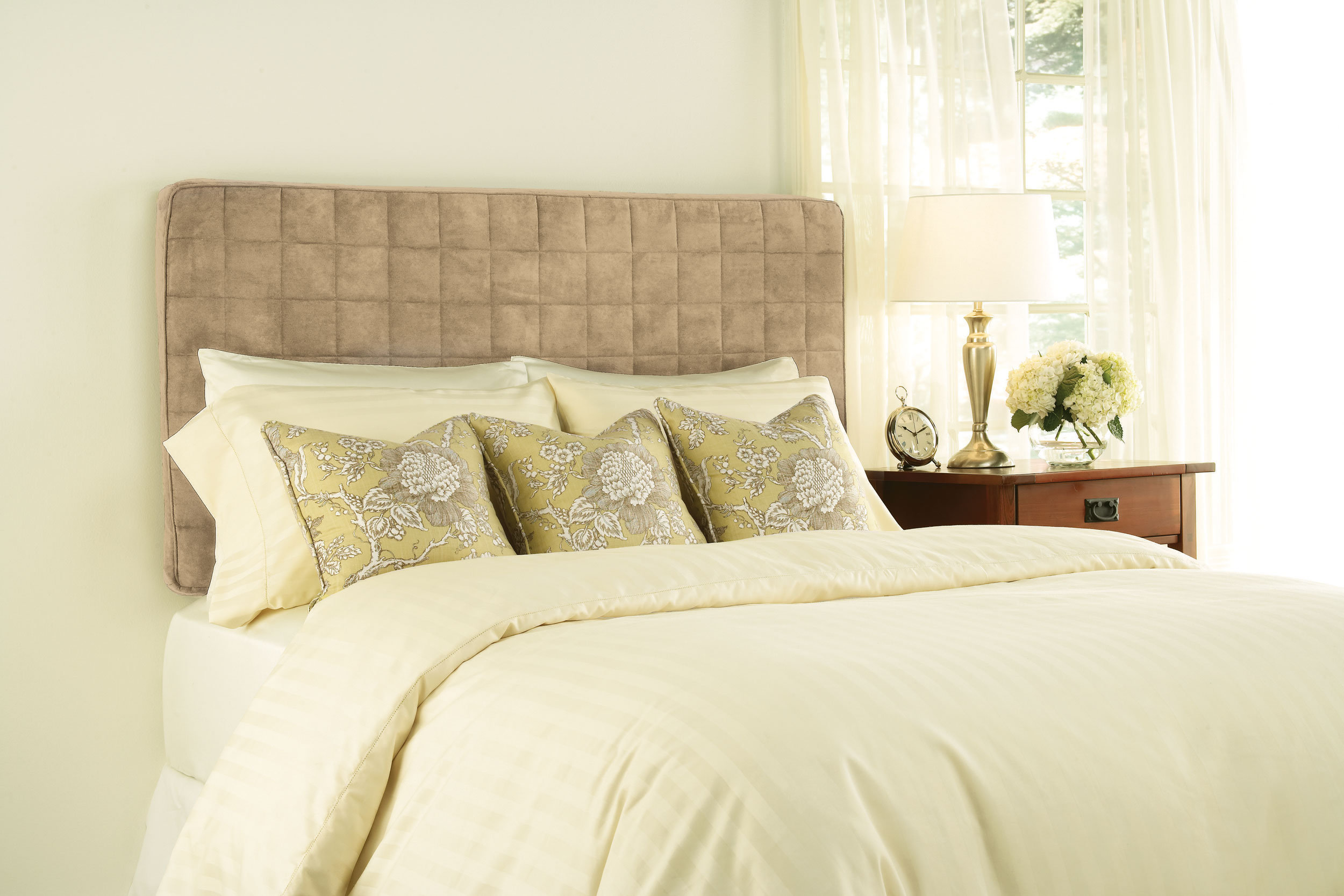 Backdrop Tribeca Inflatable Headboard in Taupe | Wayfair