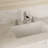 Deluge Waterfall Brushed Nickel Widespread 3-Hole, 2-Handle Bathroom Sink Faucet With Drain Assembly