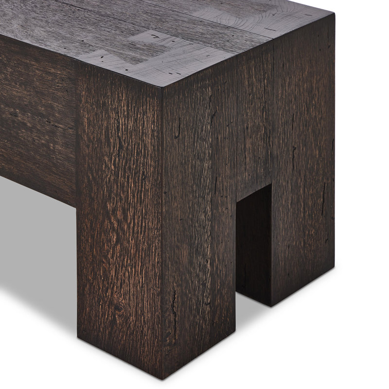 Abaso Dining Bench, Dark Walnut