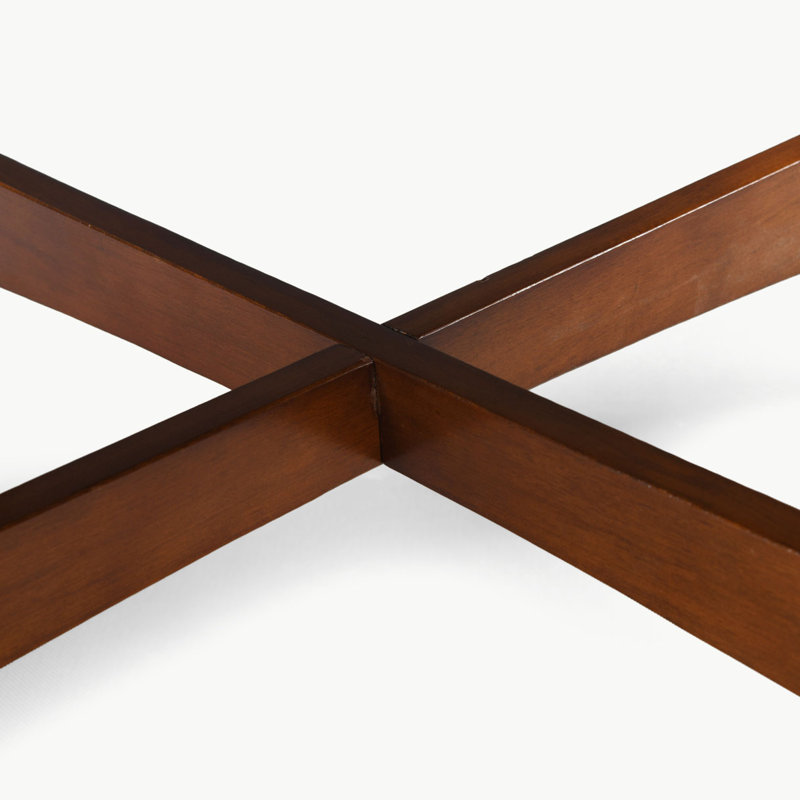 Table basse simple avec plateau en bois massif Paylor