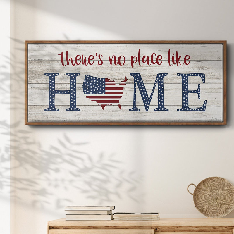 No Place Like Home- Framed Canvas