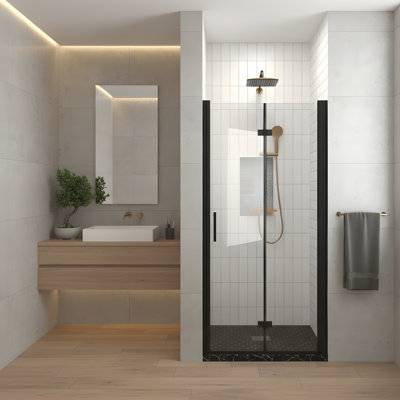 Foldable Frameless Glass Shower Door