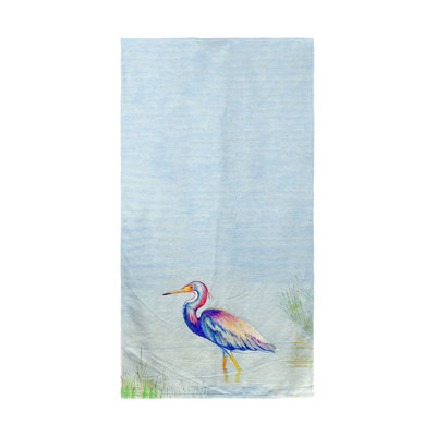 Serviette de plage héron à trois couleurs Roslindale