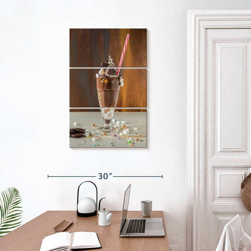 Yarlin Chocolate Cookie Milkshake, 32" H x 20" W