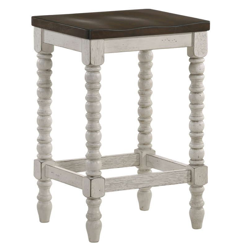 Cengiz 15.75" Width Wood Counter Height Stool