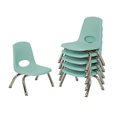 8" Stack Chair with Swivel Glides 6-Pack