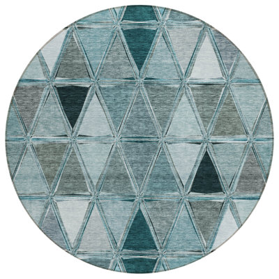Darmstadt Washable Geometric Indoor / Outdoor Rug