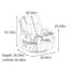 Fauteuil inclinable moderne et fonctionnel avec rangement-669206636