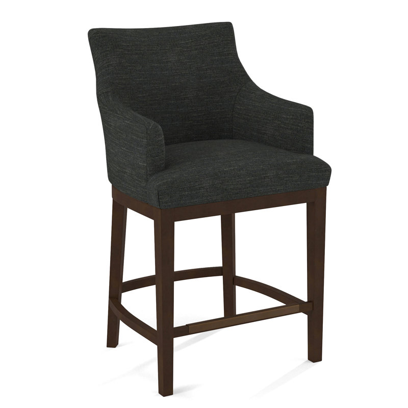 Upholstered Stool, Applause Archway Grey, Nutmeg