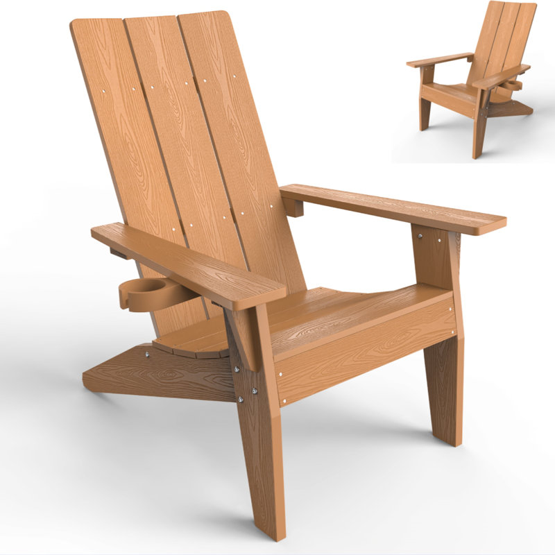 Outdoor Adirondack Chair, Brown