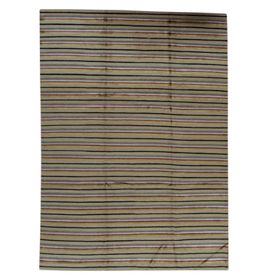 Hand-Knotted High-Quality Beige Area Rug