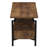 Shlome Crown TV Stand with Rectangular Storage Compartment Rustic Wood Grain and Metal-1505492927