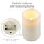 Wavy Top LED Unscented Wavy Top Wax LED Candle