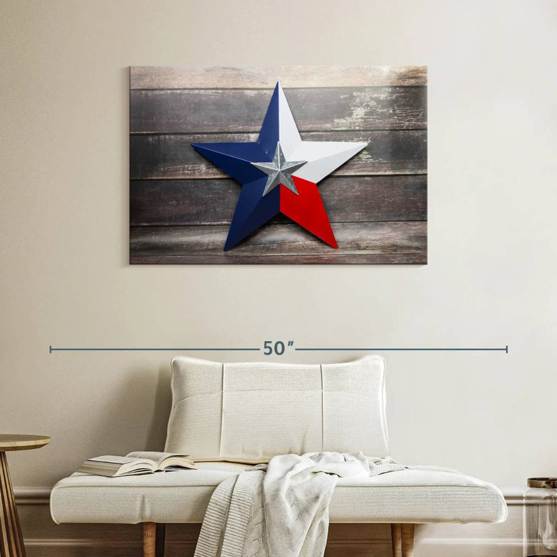 Sebbie Texas Lone Star, 26" H x 39" W