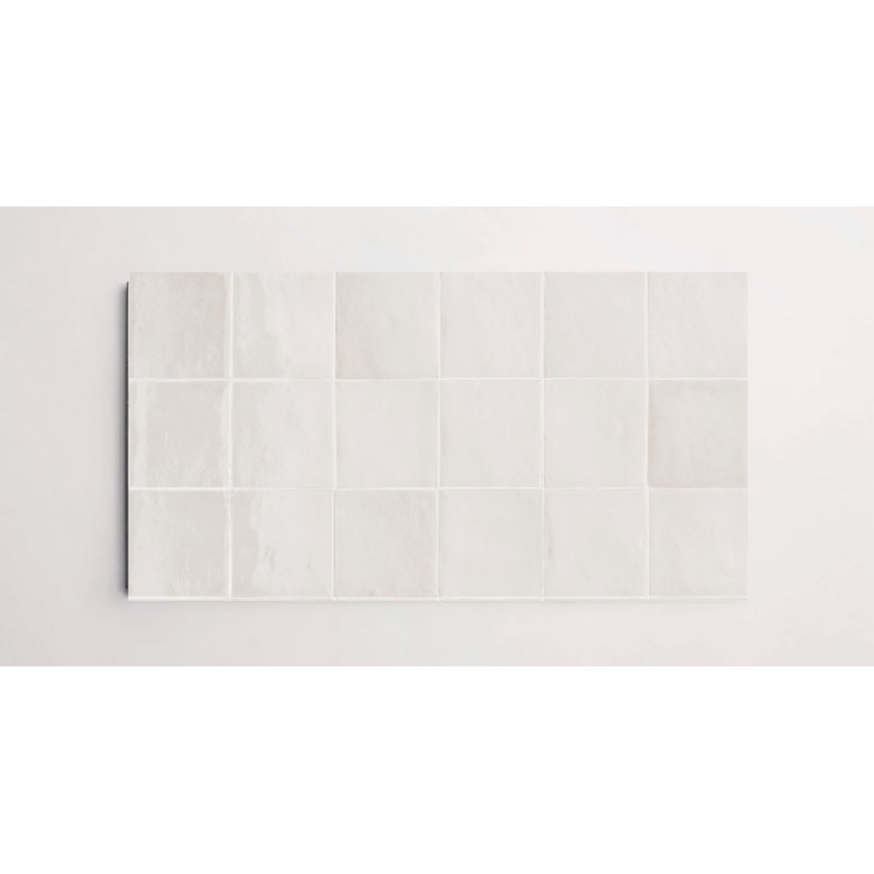 Greenwich brillant 4 po x 4 po, Bianco