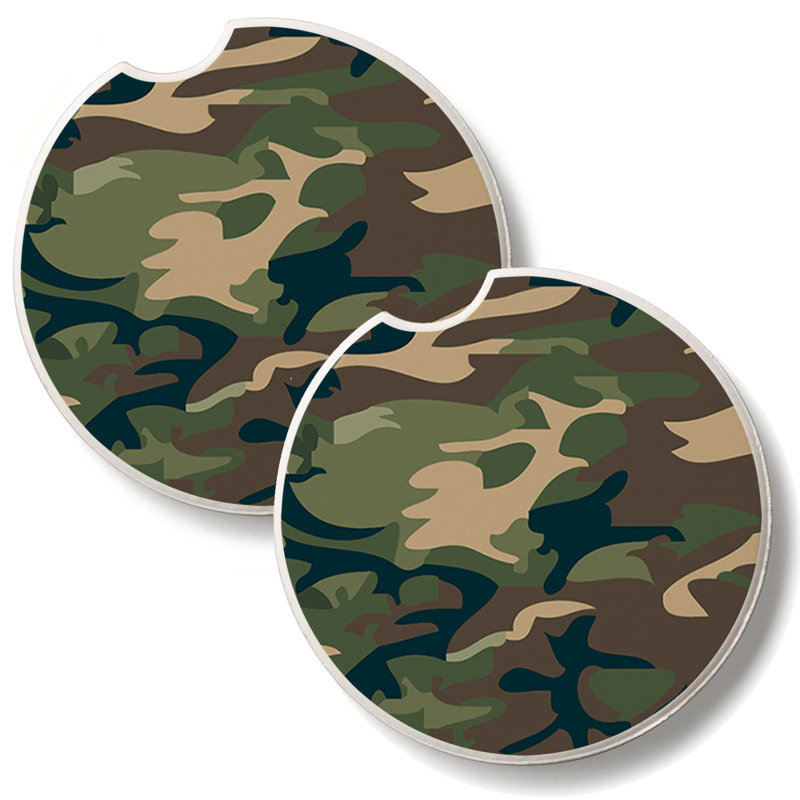 Ensemble de 2 sous-verres camouflage