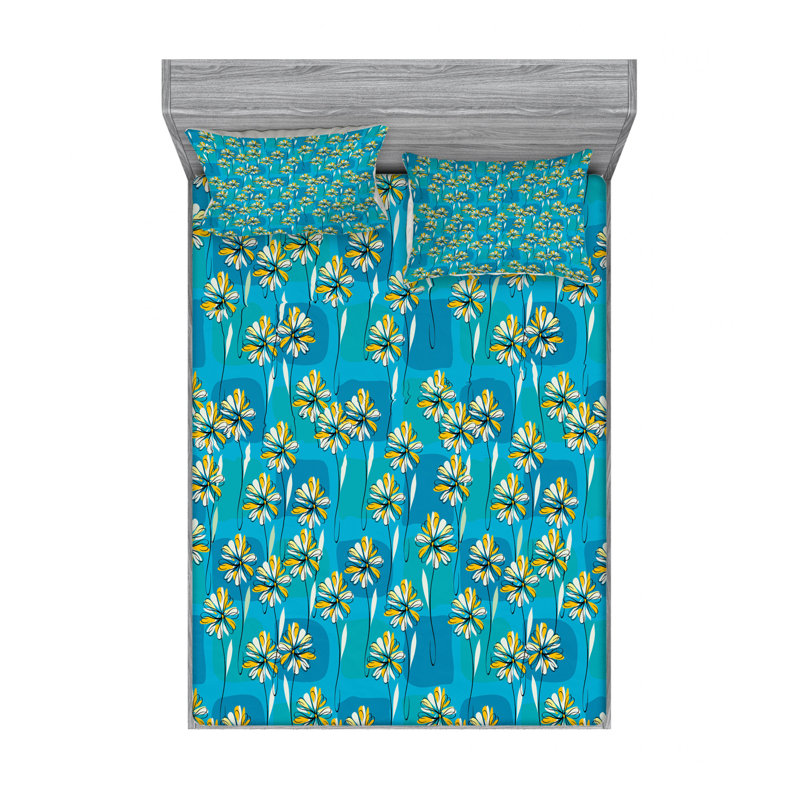 Ensemble de draps Saisy, Ensemble de drap pour grand lit avec drap-housse