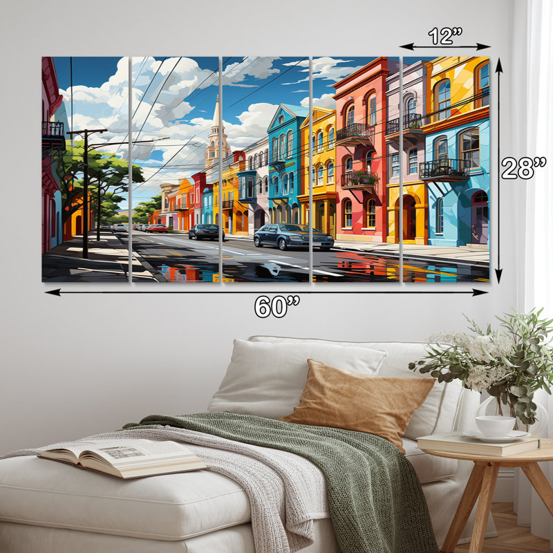 City Charleston Popart II Cities & Countries Wall Decor on Metal