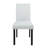 Black Dining Table And (4) Silver Dining Chairs