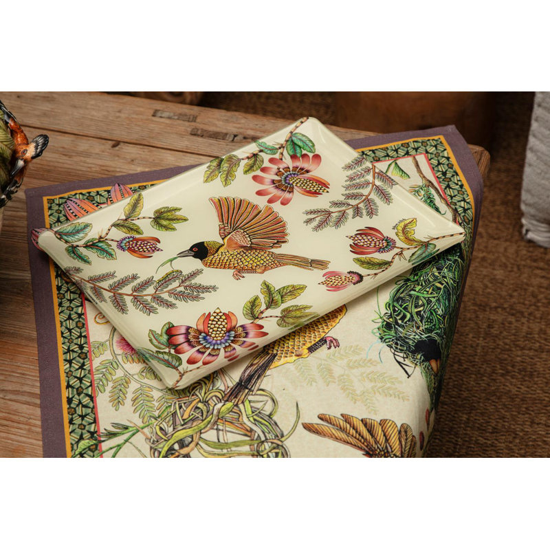 Weaver Garden Acrylic Tray, 18" W x 14" D x 1.5" H, Stone