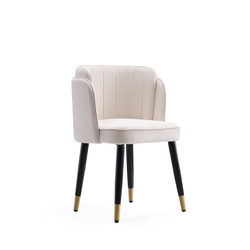 Chaise d'appoint Bacourt, Crème