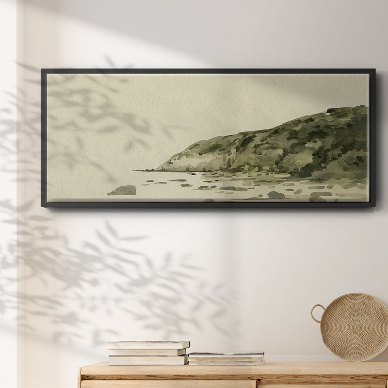Distant Shore II- Framed Canvas, 24" H x 60" W