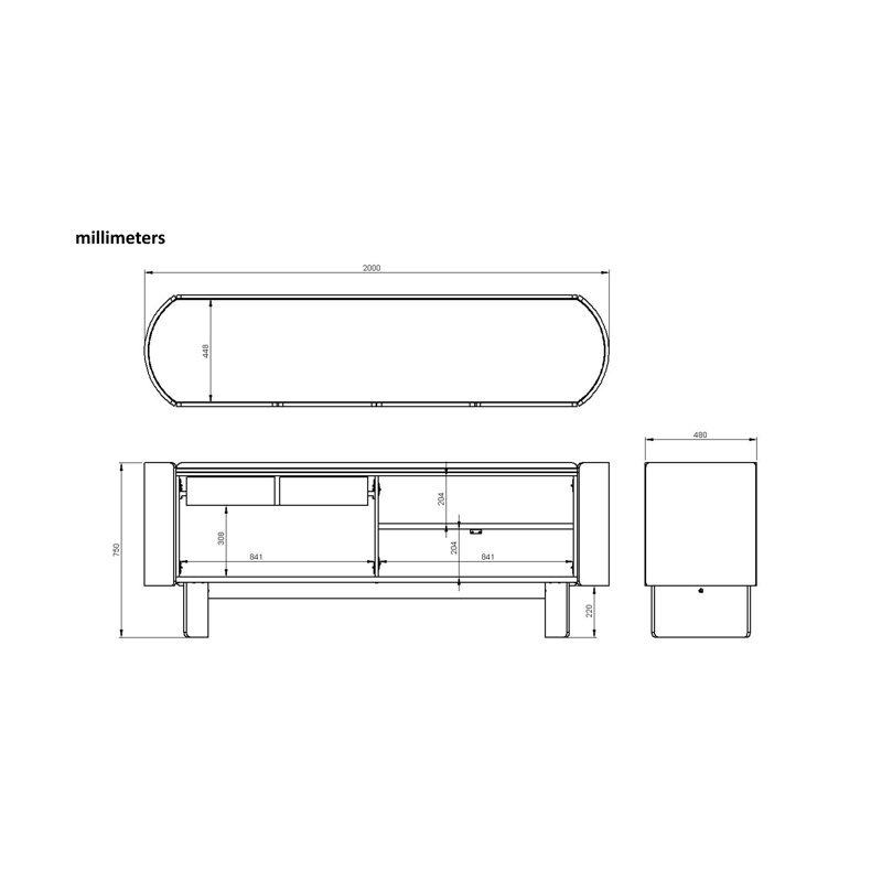Atlas 4-Door Buffet