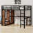 Loft Bed Frame With Built-In Wardrobe-166962412-166962414