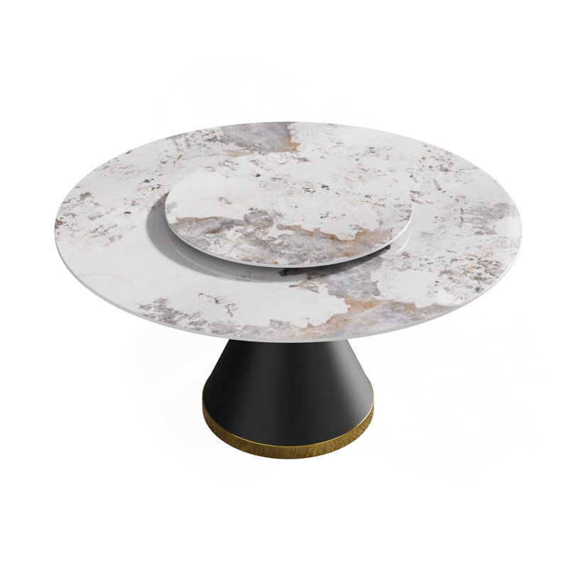 Table de salle à manger 59,05 po Modern, H 29,53 po x L 59,05 po x l 59,05 po
