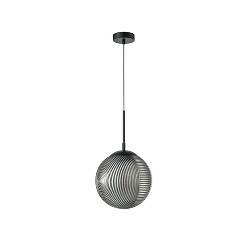 Gary 1 - Light Sphere Pendant, Black, Silver