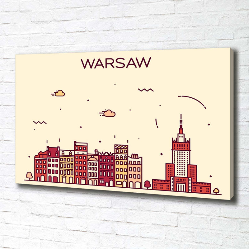 Warsaw Poland - Wrapped Canvas Print